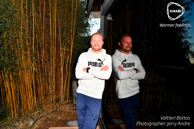 Dopo la sauna in una seria di Netflix, Valtteri Bottas si gode la sauna Kirami FinVision®  | Kirami
