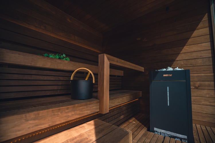 La Kirami FinVision® -Annex combina perfettamente la cultura tradizionale finlandese con i comfort moderni | Saune all'aperto Kirami