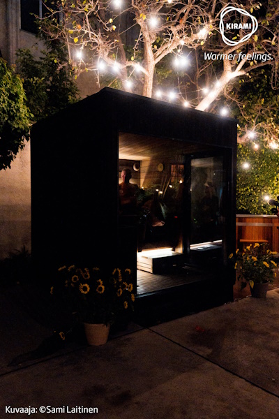 Sauna finlandese con elementi del paese di destinazione | Kirami FinVision® -sauna