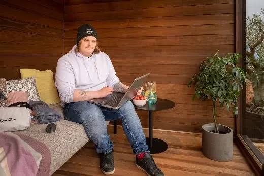 Kirami FinVision® -lounge M Misty - ufficio estivo!